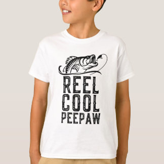 Reel Cool Peepaw Vist Funny Grandpa Gift Christus T-shirt