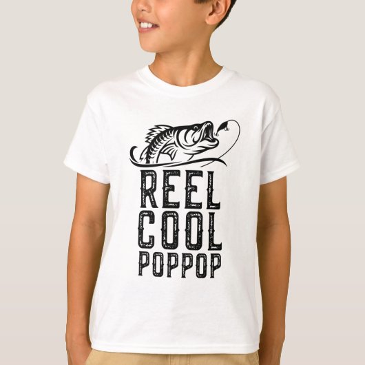 Reel Cool Pop-Pop Vist Funny Grandpa Pop Gif T-shirt (Voorkant)