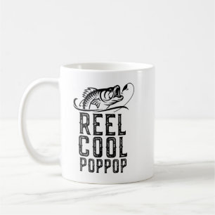 Reel Cool Pop-Pop Vist Funny Grandpa Pop T-S Koffiemok