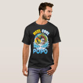 Reel Cool Popo Vist papa Papa papa T-shirt (Voorkant volledig)