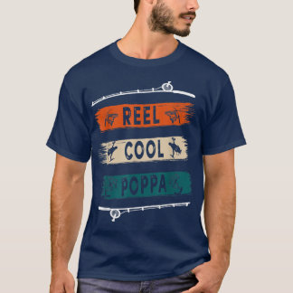 Reel Cool Poppa Fisherman Funny Vist T-shirt