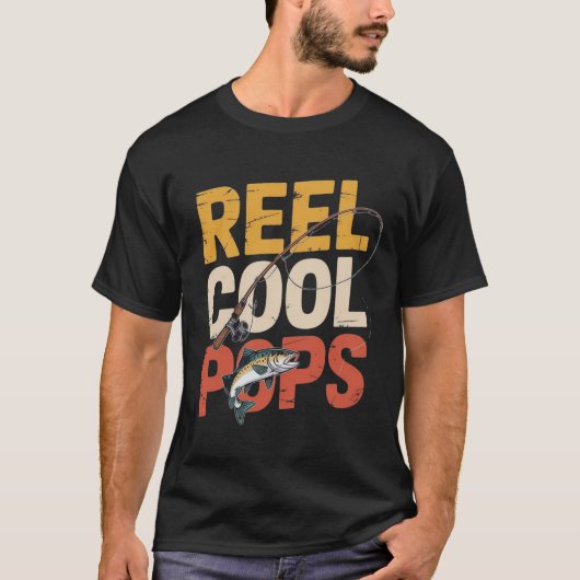Reel Cool Poppen Grappig Gevist papa T-shirt (Voorkant)