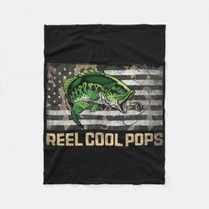 Reel Cool Poppen Vissen Camo Flag Vaders Dag Visse Fleece Deken