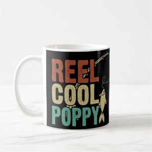 Reel Cool Poppy Vist Grandpa Vaderdag Fishe Koffiemok