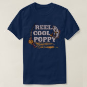 Reel Cool PoppyFishing Grandpa Proud Fisher Gezegd T-shirt (Design voorkant)