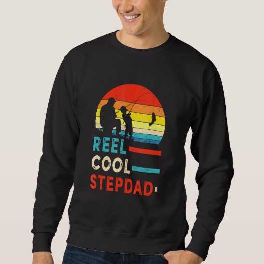 Reel Cool Stepdad Vaderdag Vist Papa Trui (Voorkant)
