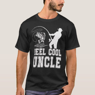 Reel Cool Uncle Fish Vist Vaderdag Papa T-shirt