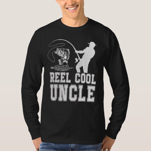 Reel Cool Uncle Fish Vist Vaderdag Papa T-shirt (Voorkant)