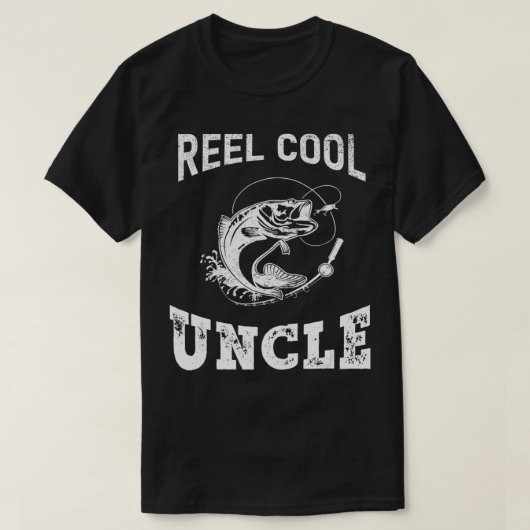 reel cool Uncle fisherman father's day Fishing gif T-shirt (Design voorkant)