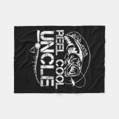Reel Cool Uncle Fishing Daddy Fathers Day Dad For  Fleece Deken (Voorkant (Horizontaal))