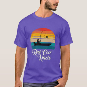 Reel Cool Uncle Fishing Gifts T-shirt