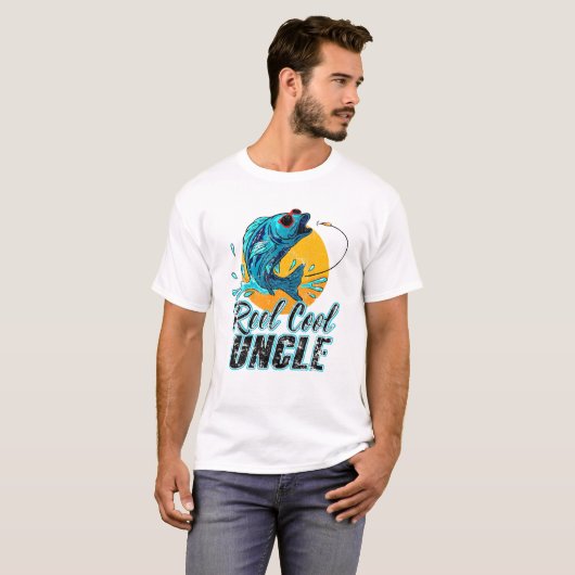 Reel Cool Uncle Fishing T-shirt (Voorkant volledig)
