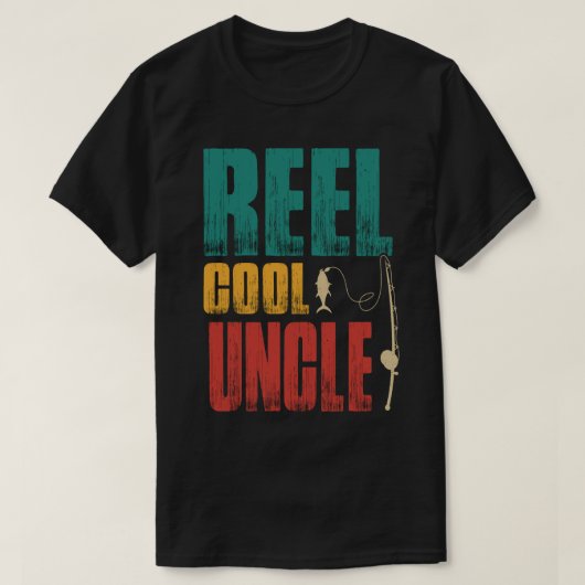 Reel Cool UNCLE Vist  T-shirt (Design voorkant)