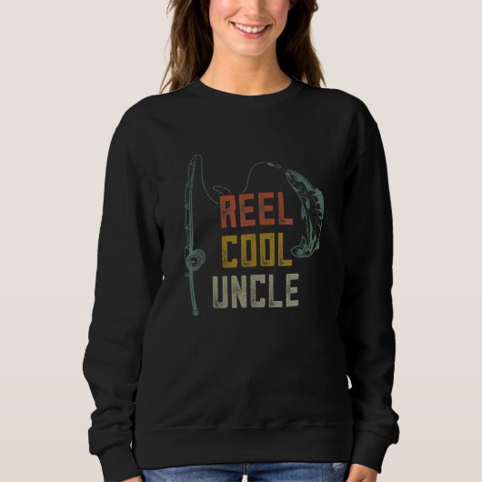 Reel Cool Uncle Vist Vader Dag Vissers Trui (Voorkant)