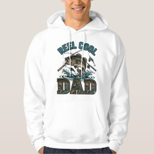 Reel Cool Vader Bass Fishing Vintage Vector Design Hoodie
