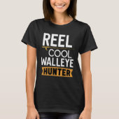 Reel Cool Walley Hunter Walleye Gevist T-shirt (Voorkant)