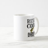 Reel Dad's Fish Funny Pun Fathers Day Vist Gift Koffiemok (Voorkant rechts)