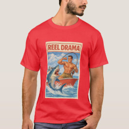 Reel Drama Haaienvisser | Grappige Retro Boot T-shirt