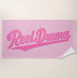 Reel Drama Pop Pink Meiden Die Vissen Grappig Viss Strandlaken