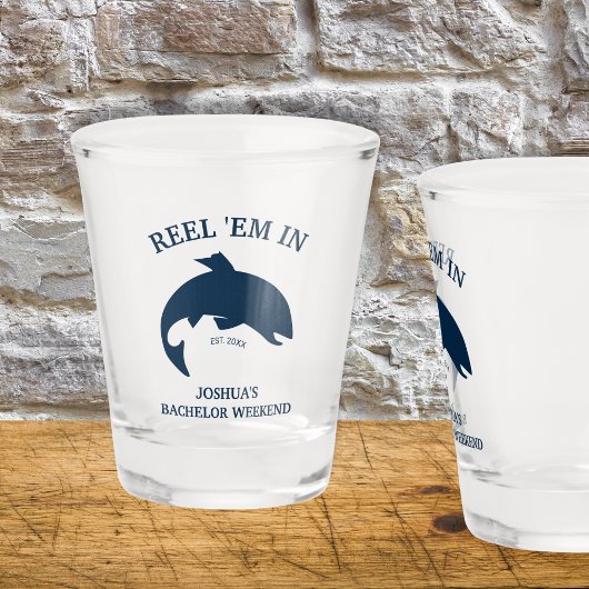 Reel ’em in Gevist vrijgezellenfeest Shot Glas