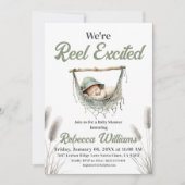 Reel Excited Little Fisherman Baby shower Kaart (Voorkant)