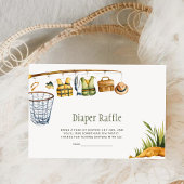 Reel Excited Little Fisherman Diaper Raffle Card Informatiekaartje