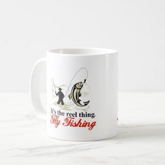 Reel Fly Fishing Mok (Voorkant links)