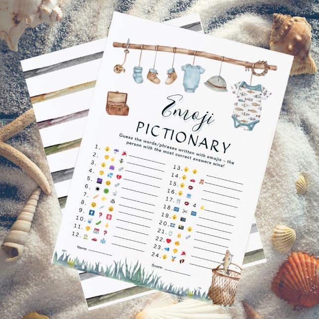 Reel Fun Gevist Baby shower Emoji Pictionary Game (Creator heeft geüpload)