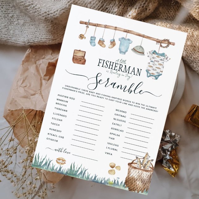 Reel Fun Gevist Baby shower Unscramble Word Game (Creator heeft geüpload)