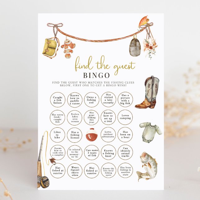 Reel Fun Gevist Baby shower Vind de Gast Bingo (Creator heeft geüpload)
