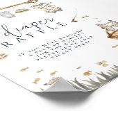 Reel Fun Gevist Luier Raffle Baby shower Poster (Hoek)