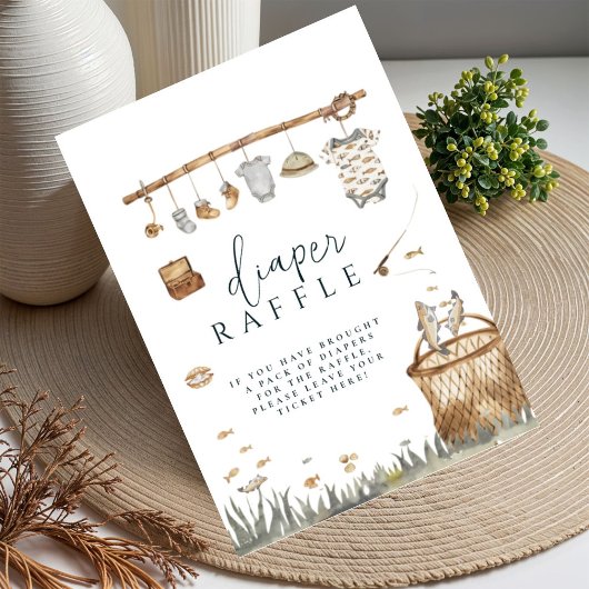 Reel Fun Gevist Luier Raffle Baby shower Poster