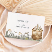 Reel Fun Gevist Waterverf Baby shower Bedankkaart