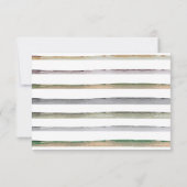 Reel Fun Gevist Waterverf Baby shower Bedankkaart (Achterkant)