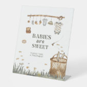 Reel Fun Vist baby's zijn lief Reclamebord Met Voetstuk (Voorkant)