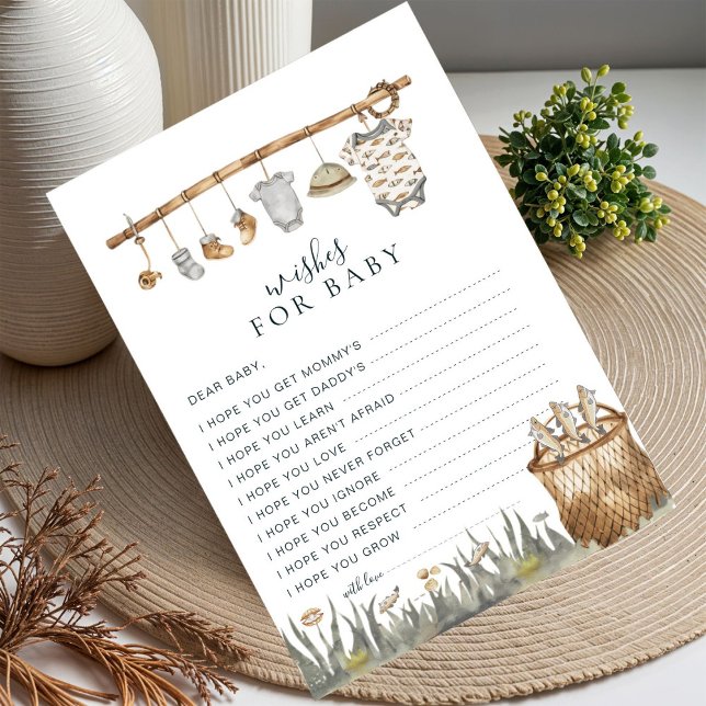 Reel Fun Vist wensen voor Baby Kaart (Creator heeft geüpload)