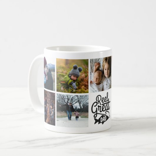 Reel Geweldige vader Vist aangepaste Mok (Voorkant links)