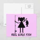 REEL GIRLS FISH BRIEFKAART (Voorkant / Achterkant)