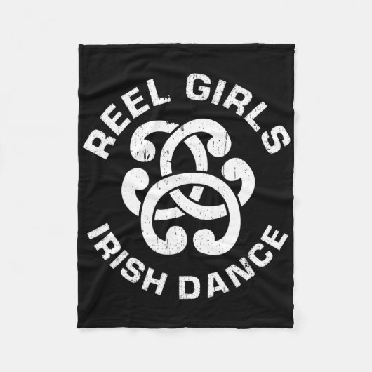 Reel Girls Irish Dance Dancer Funny Irish Dancing Fleece Deken (Voorkant)