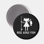 REEL GIRLS VISSEN! MAGNEET (Voorkant / Achterkant)
