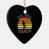 Reel Great Dad Fathers Day Fishing Lover Dad Keramisch Ornament (Rechts)
