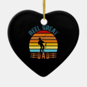 Reel Great Dad Fathers Day Fishing Lover Dad Keramisch Ornament (Voorkant)