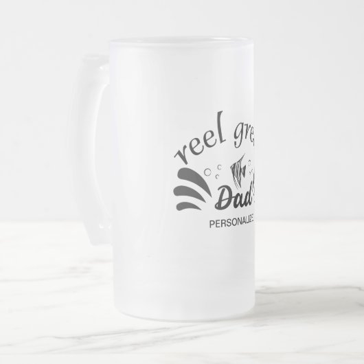 Reel Great Dad Frosted Mok (Voorkant links)