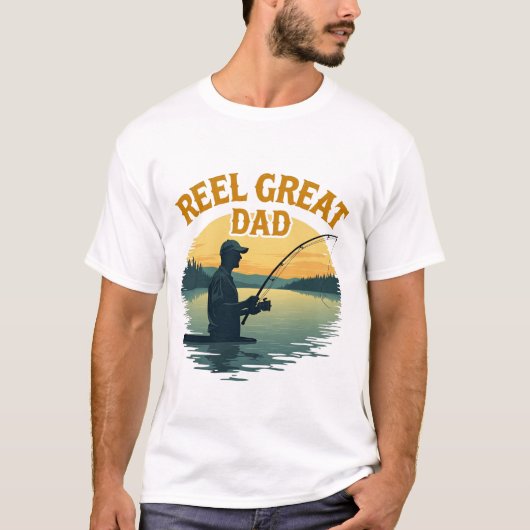 Reel Great Dad Gevist T-shirt (Voorkant)