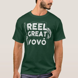 Reel Great Vovo Fishing Daddy or Fisherman Grandpa T-shirt