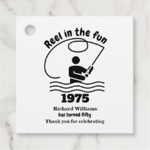 Reel in de leuke moderne visser 50e verjaardag