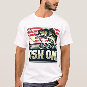 Reel in de vangst, vis op ontwerp t-shirt