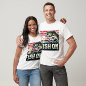 Reel in de vangst, vis op ontwerp t-shirt (Unisex)