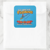 Reel in ontspanning: Ontsnapping Volwassen met Gev Vierkante Sticker (Tas)