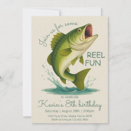 Reel in the Fun Fishing Birthday Kaart